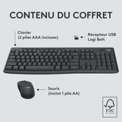 Claviers - Logitech - MK370 Combo for Business | Soul Rebel E-Shop