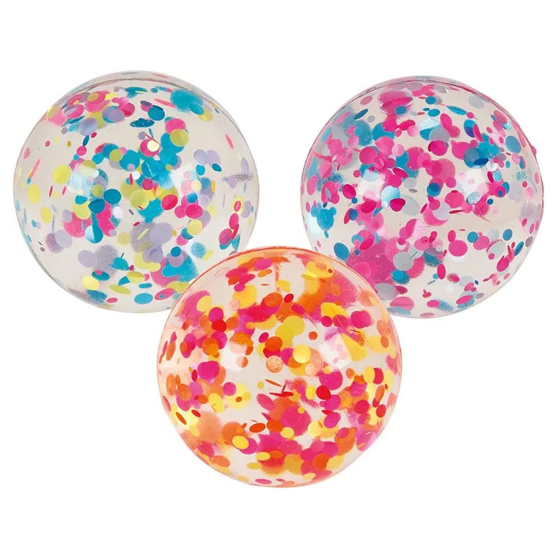 Set de 12 Balles rebondissantes à pois - jouet à l'ancienne