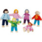 Set de 1 Poupées flexibles Famille moderne - jouet à l'ancienne