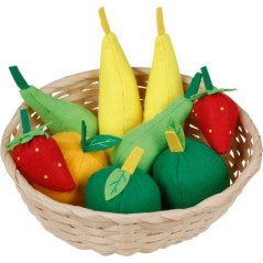 Corbeille de fruits en feutrine - Jouet à l'ancienne - Disponible sur Soul Rebel E-Shop