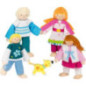 Set de 1 Poupées flexibles famille - jouet à l'ancienne