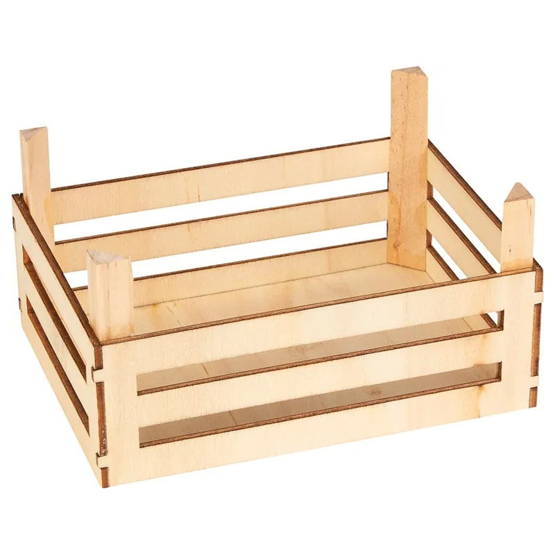 Set de 3 Cagette vide pour fruits et légumes - jouet à l'ancienne
