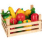 Set de 1 Fruits et légumes dans une cagette, - jouet à l'ancienne