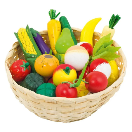 Corbeille de fruits et légumes - Jouet à l'ancienne - Disponible sur Soul Rebel E-Shop