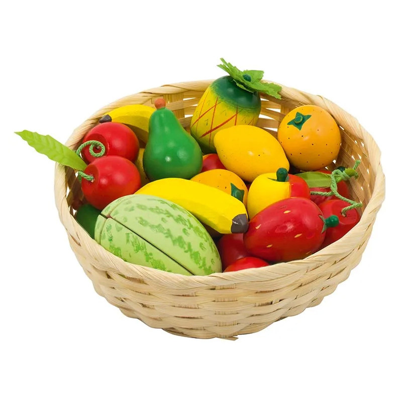 Set de 1 Corbeille de fruits - jouet à l'ancienne