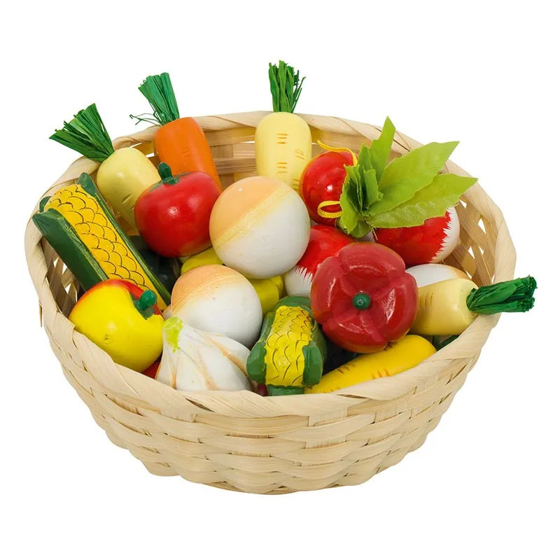 Set de 1 Corbeille de légumes - jouet à l'ancienne