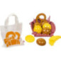 Set de 1 Miniatures pour épicerie, petits pains, sac en coton - jouet à l'ancienne