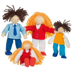 Poupées flexibles famille branchée - Jouet à l'ancienne - Disponible sur Soul Rebel E-Shop