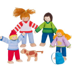 Poupées flexibles famille du camping - Jouet à l'ancienne - Disponible sur Soul Rebel E-Shop