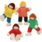 Set de 1 Poupées flexibles enfants - jouet à l'ancienne