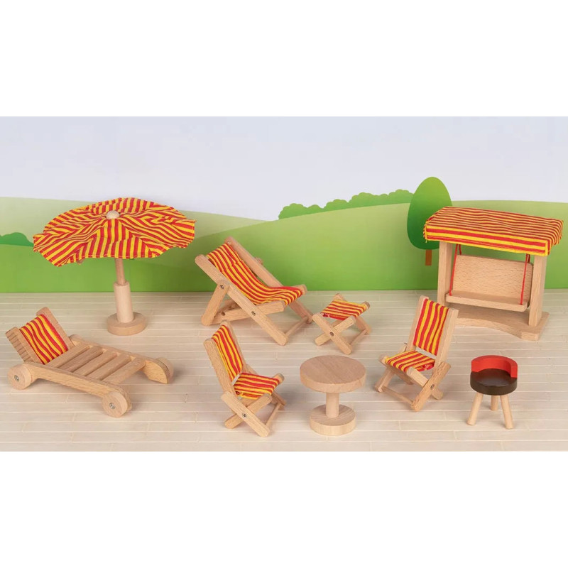 Set de 1 Meubles de jardin - jouet à l'ancienne