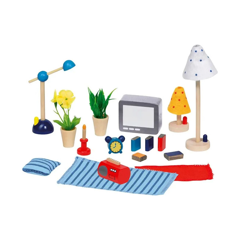 Set de 1 Accessoires Séjour et Chambre à coucher - jouet à l'ancienne