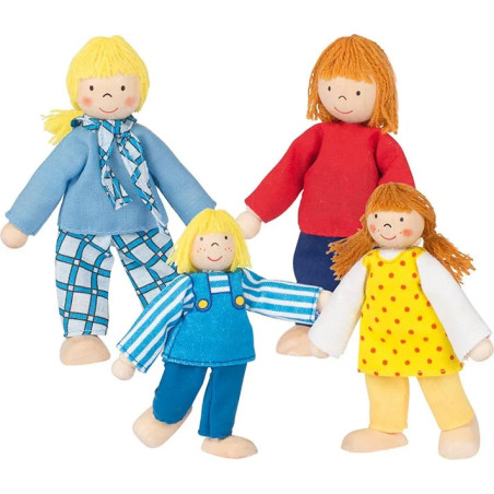 Poupées flexibles famille - Jouet à l'ancienne - Disponible sur Soul Rebel E-Shop