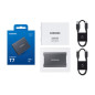 Lecteurs à circuits intégrés externes - Samsung - SSD externe T7 USB 3.2 4 To (Gris)