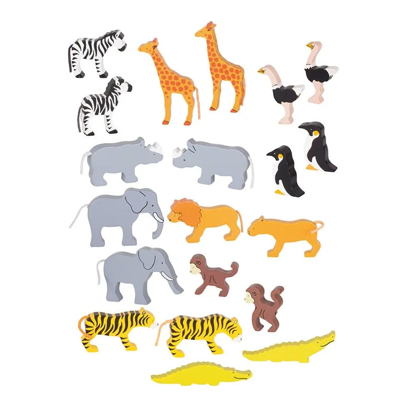 Set de 1 Animaux sauvages - jouet à l'ancienne