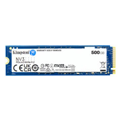 Disques SSD - Kingston Technology - 500G NV3 M.2 2280 NVMe SSD | Soul Rebel E-Shop