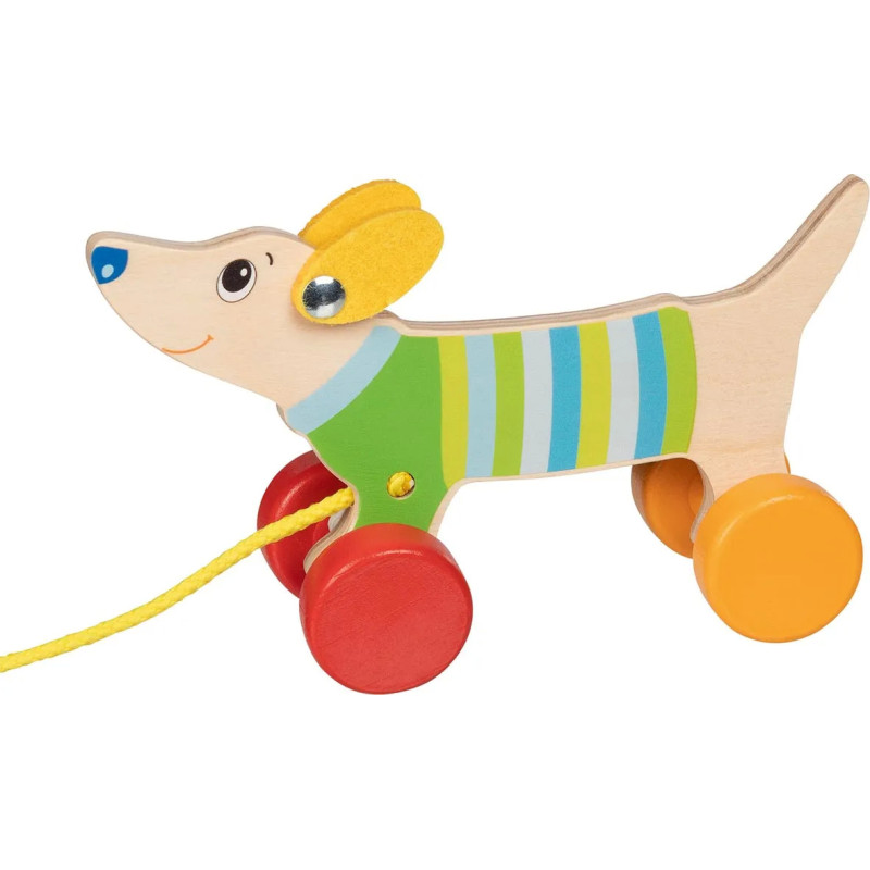 pièce 1 Animal à tirer chien - jouet à l'ancienne