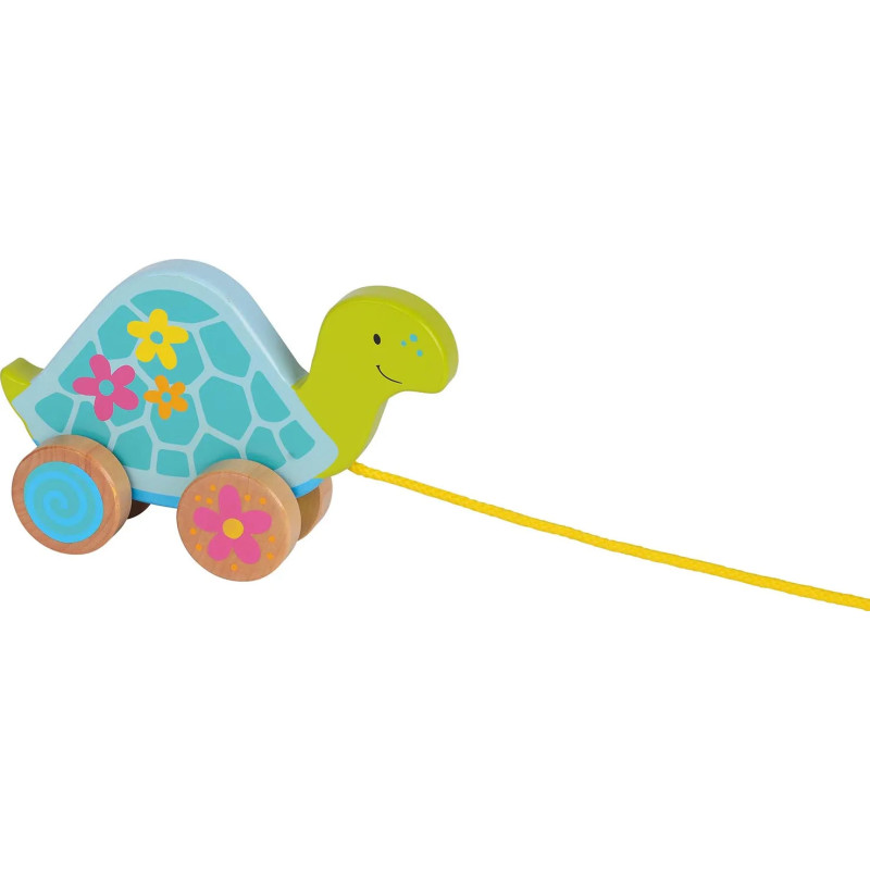 pièce 1 Animal à tirer tortue - jouet à l'ancienne