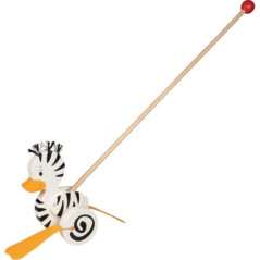 Animal à pousser canard-zèbre - Jouet à l'ancienne - Disponible sur Soul Rebel E-Shop