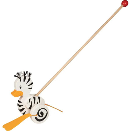 Animal à pousser canard-zèbre - Jouet à l'ancienne - Disponible sur Soul Rebel E-Shop