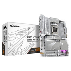 Cartes mères - GIGABYTE - X870 AORUS ELITE WIFI7 ICE Carte Mère - Prend en charge les processeurs AMD Ryzen 9000, 16+2+2 phases 