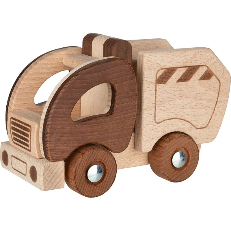 pièce 1 Camion-poubelle, goki nature - jouet à l'ancienne