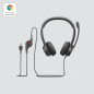 Écouteurs/casques - Logitech - H390 USB Computer Headset Son numérique amélioré et commandes intégrées