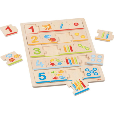 Puzzle apprendre à compter - Jouet à l'ancienne - Disponible sur Soul Rebel E-Shop