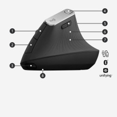 Souris - Logitech - Souris ergonomique avancée MX Vertical | Soul Rebel E-Shop