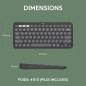 Claviers - Logitech - Pebble Keys 2 K380s