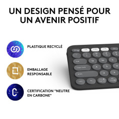 Claviers - Logitech - Pebble Keys 2 K380s | Soul Rebel E-Shop