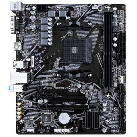 Cartes mères - GIGABYTE - Carte mère A520M K V2 - Prend en charge les processeurs AMD Ryzen série 5000 AM4, jusqu'à 5100MHz DDR4