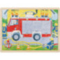 pièce 1 Puzzle à couches, intervention des pompiers - jouet à l'ancienne