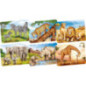 Display de 36 Mini-puzzles, animaux d'Afrique - jouet à l'ancienne
