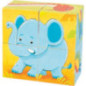 pièce 1 Puzzle de cubes, animaux sauvages - jouet à l'ancienne
