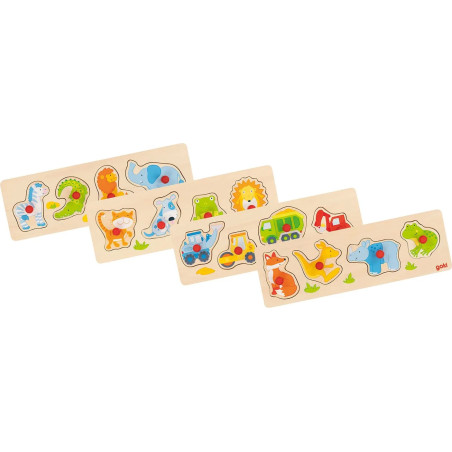 Assortiment de puzzles à encastrements - Jouet à l'ancienne - Disponible sur Soul Rebel E-Shop