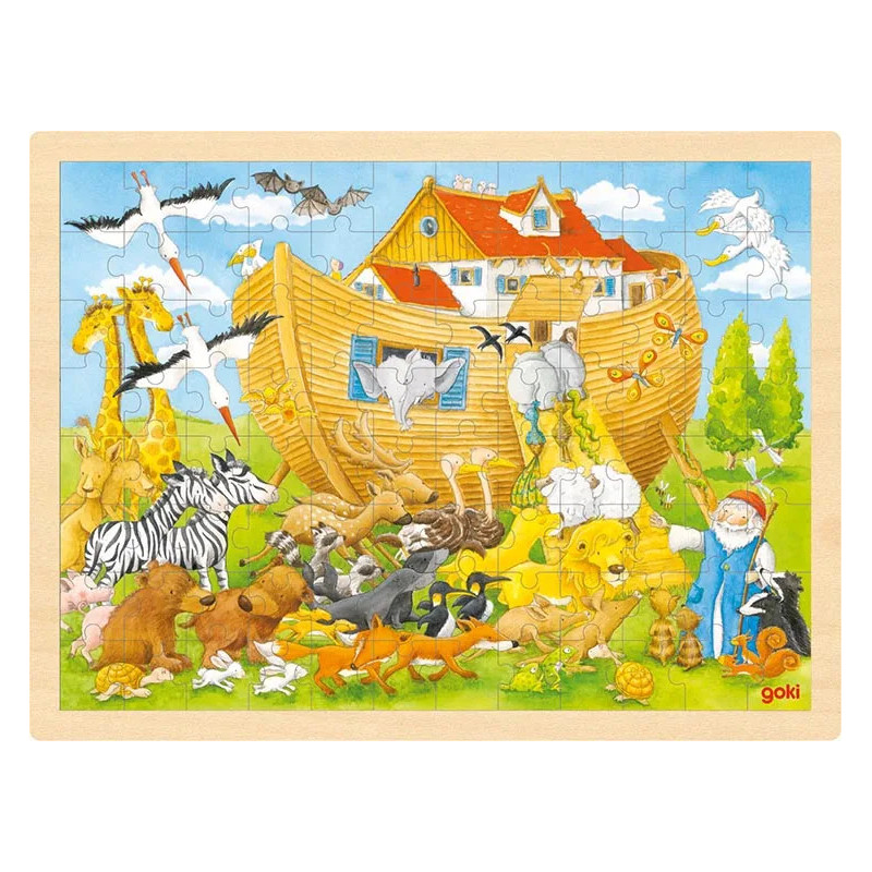 pièce 1 Puzzle, entrée dans l'arche de Noé - jouet à l'ancienne