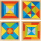 Set de 4 Mosaïques, monde des formes - jouet à l'ancienne