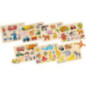 Display de 7 Assortiment de puzzles à encastrements - jouet à l'ancienne