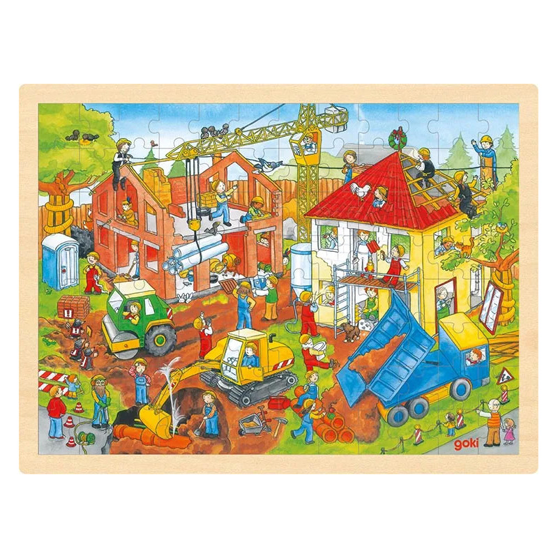 pièce 1 Puzzle, chantier - jouet à l'ancienne