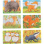Display de 36 Mini-puzzles animaux de la forêt - jouet à l'ancienne