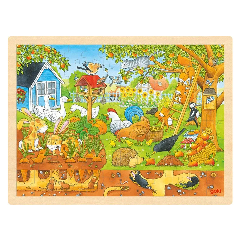 pièce 1 Puzzle, notre jardin - jouet à l'ancienne