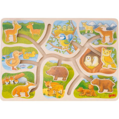 Puzzle à pousser