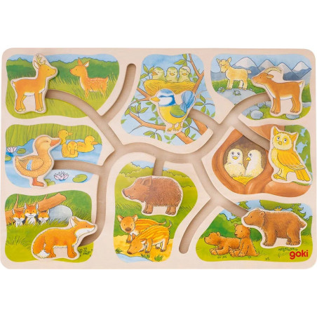 Puzzle à pousser