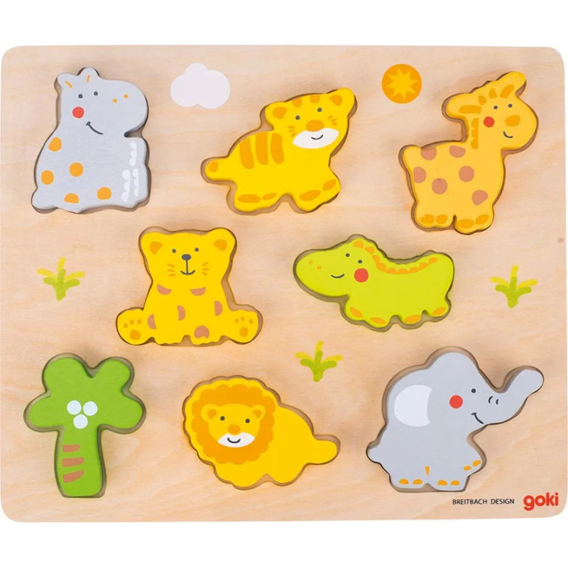 pièce 1 Puzzles, animaux sauvages - jouet à l'ancienne