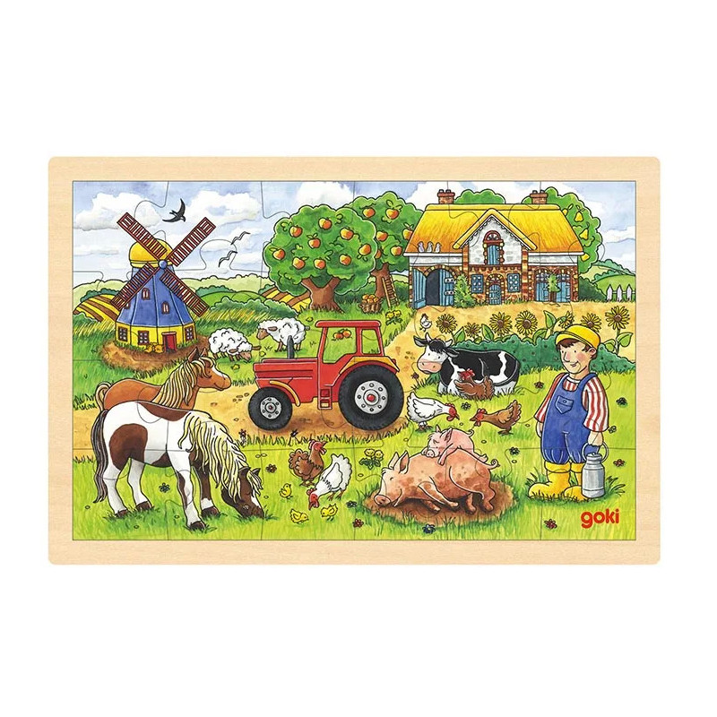 pièce 1 Puzzle, ferme des meuniers - jouet à l'ancienne