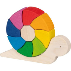 Puzzle et jeu de construction escargot Pauline - Jouet à l'ancienne - Disponible sur Soul Rebel E-Shop