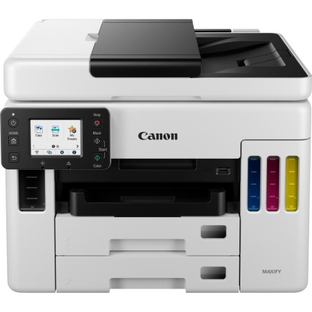 Imprimantes multifonctions - Canon - Imprimante jet d'encre MegaTank multifonction rechargeable couleur sans fil MAXIFY GX7050 |