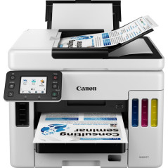 Imprimantes multifonctions - Canon - Imprimante jet d'encre MegaTank multifonction rechargeable couleur sans fil MAXIFY GX7050 |