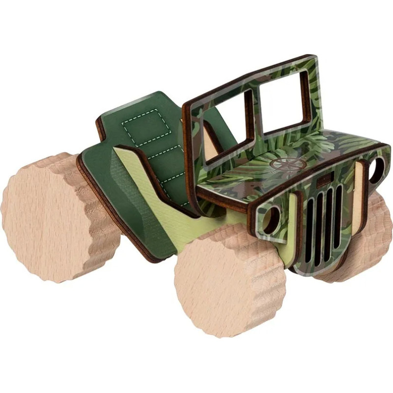 Set de 3 Kit de construction véhicule, 4x4 - jouet à l'ancienne